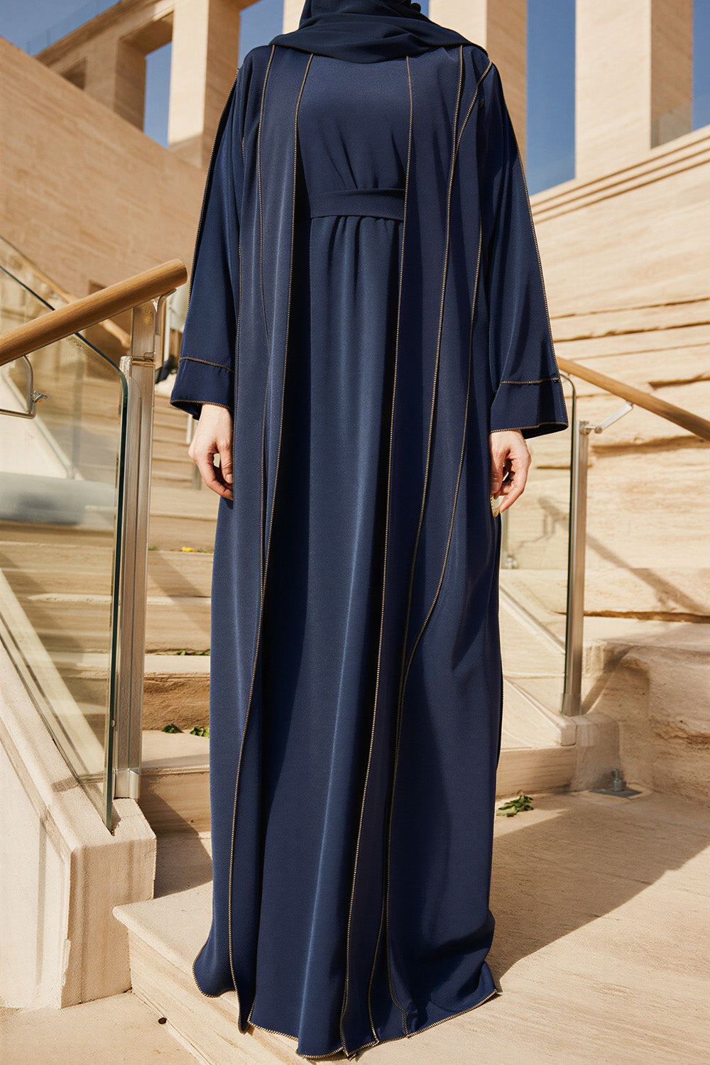 Ensemble kimono deux pièces SB Premium Nidah AS004 bleu foncé