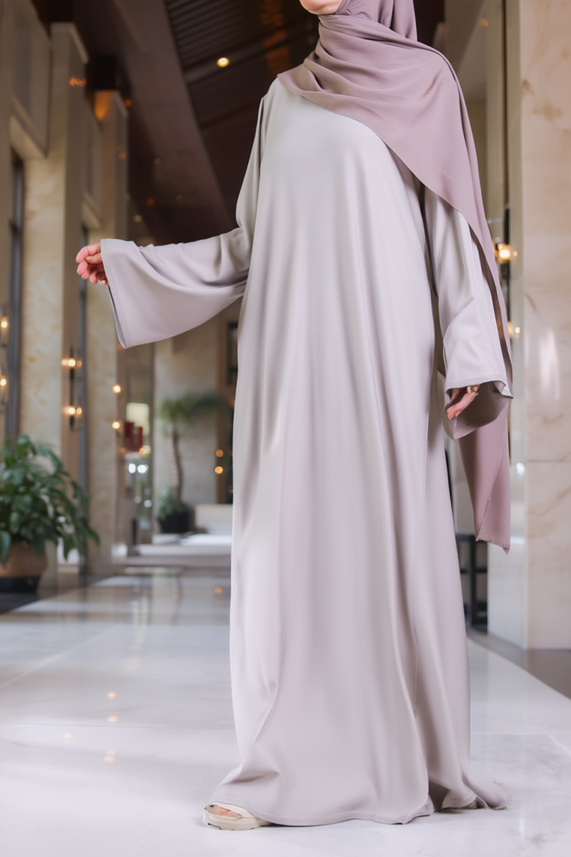 SB Simple Jersey Abaya AS011 UNI in Light Grey