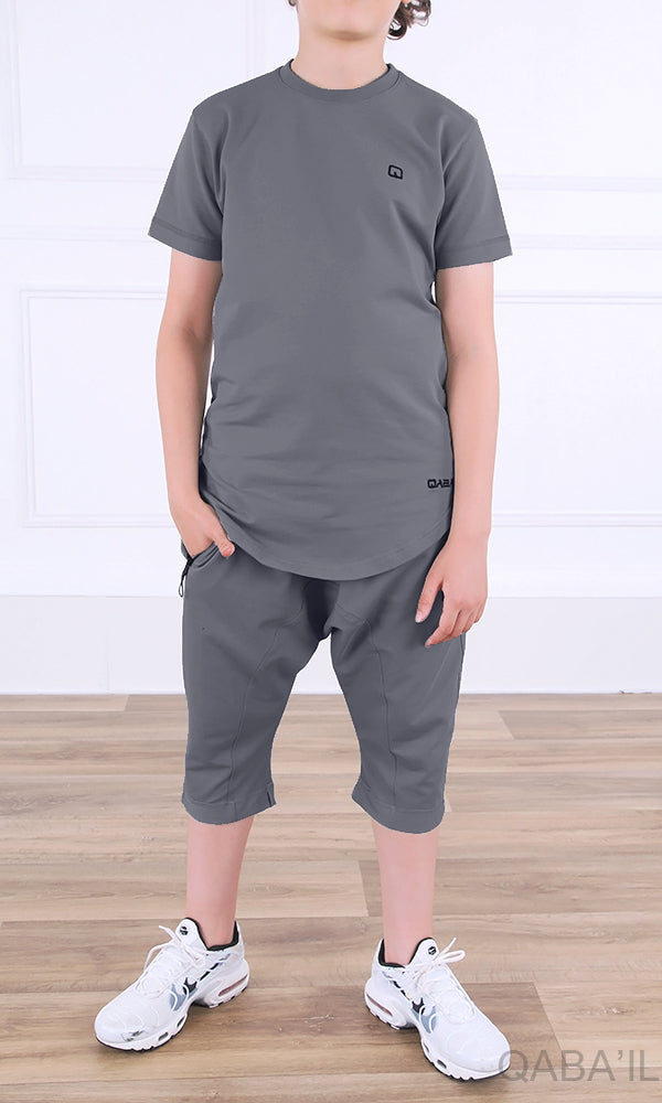 QL Nautik Set for Boys in Dark Grey