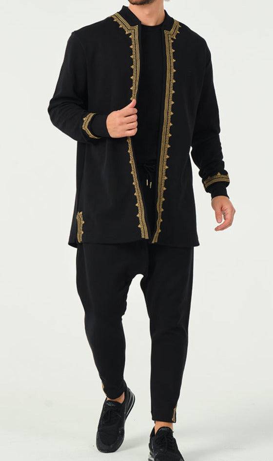 QL Etniz Set Menara in zwart en goud