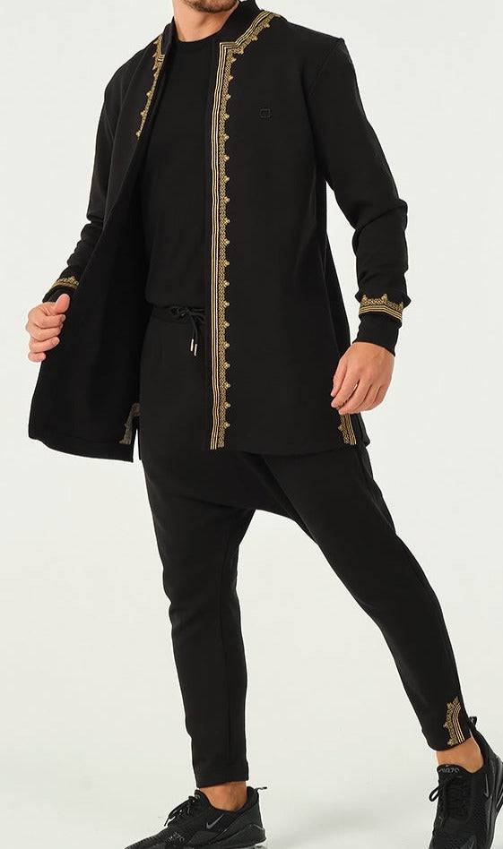 QABA’IL Etniz Set Menara in Black and Gold