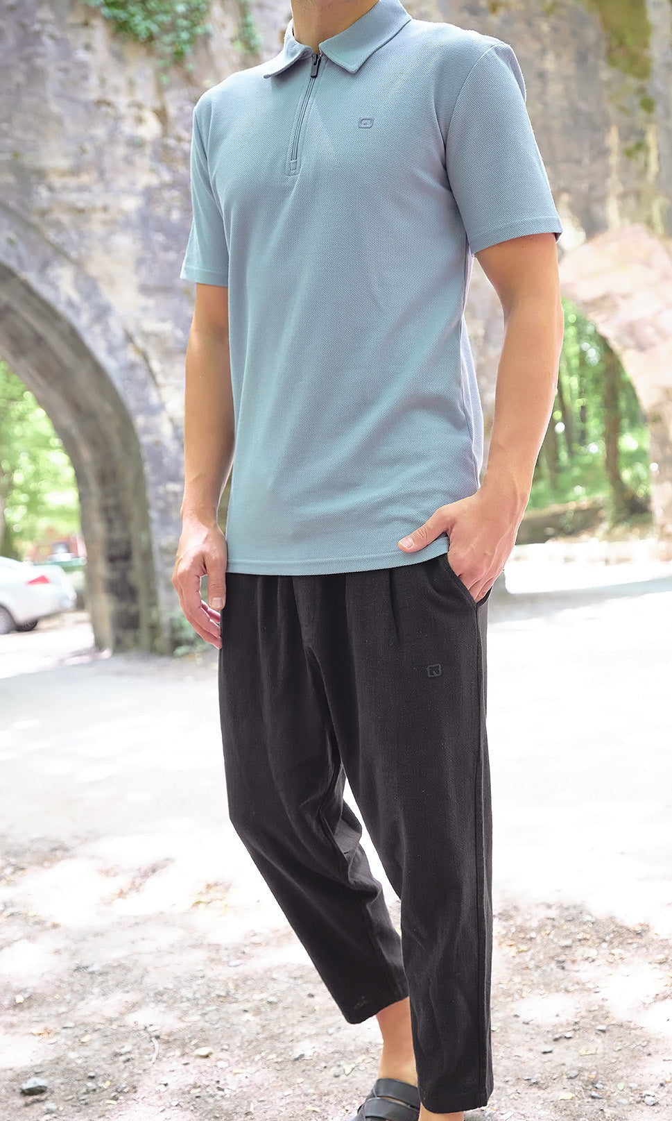  QL Classik Lin Coton in Black - QABA'IL,