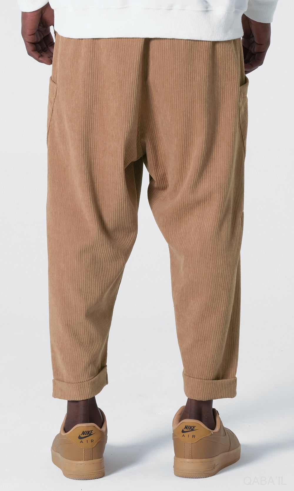 QL Sarouel Design Kadife en Camel