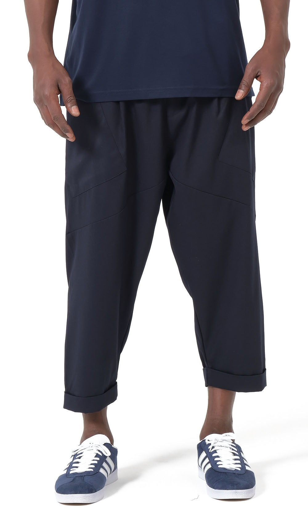 QTS1012 Pantalon sarouel Design S26 bleu marine
