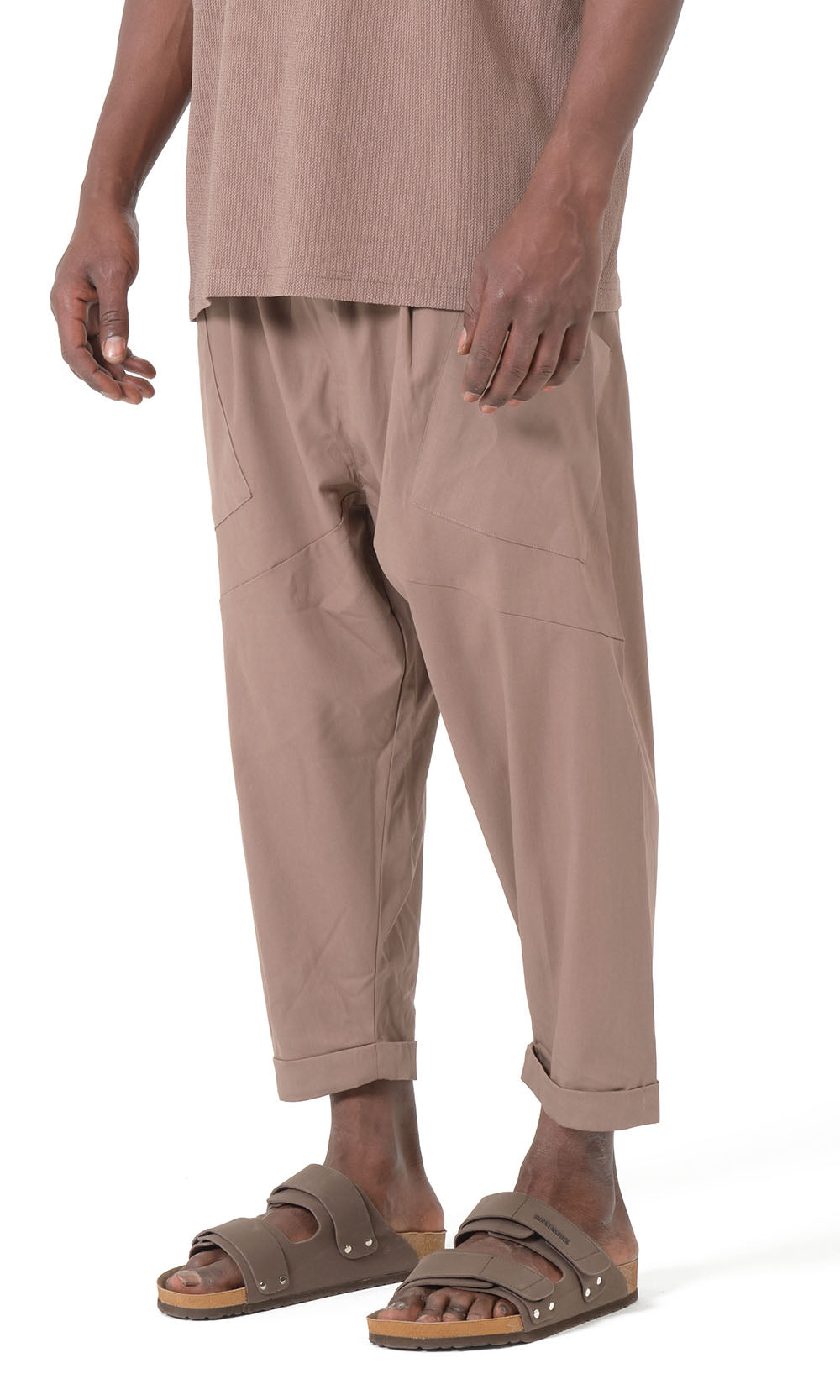 QTS1012 Pantalon sarouel design S26 couleur taupe