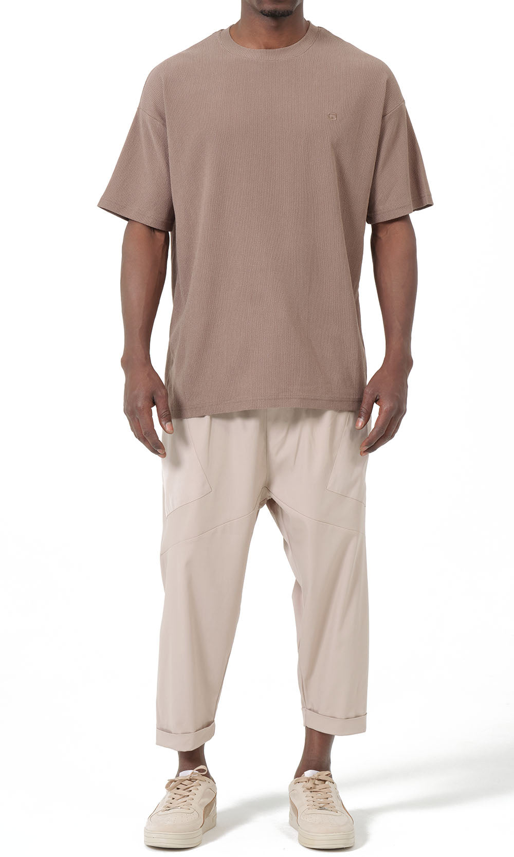 QTS1012 Pantalon sarouel Design S26 en beige