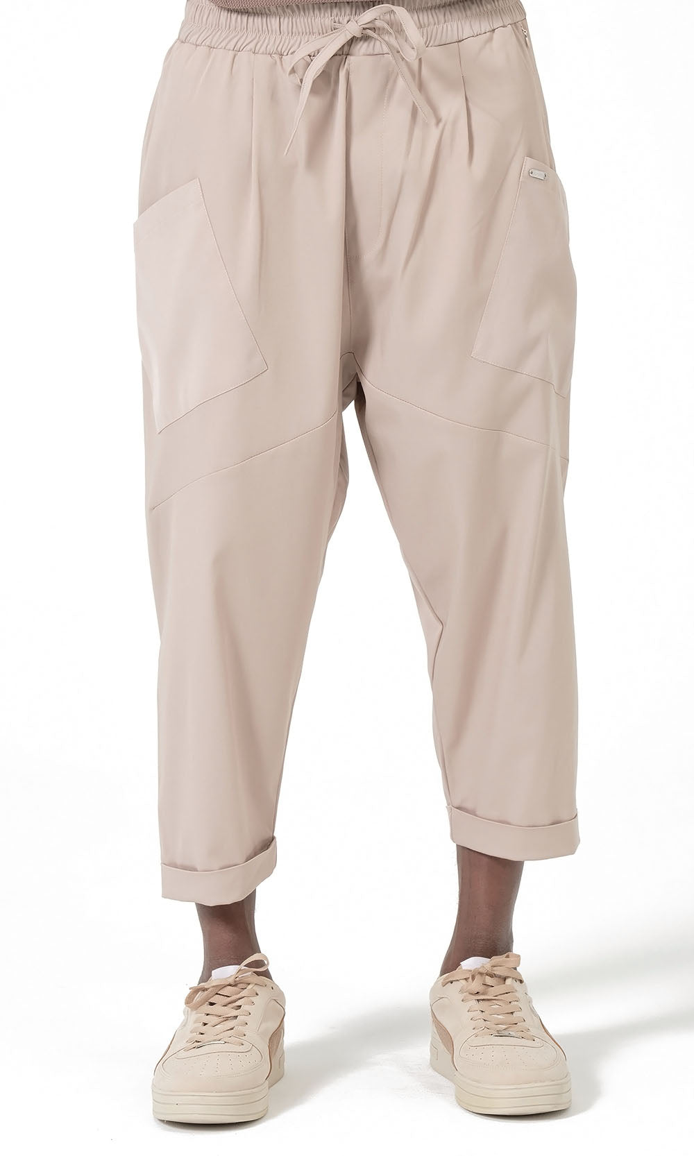 QTS1012 Pantalon sarouel Design S26 en beige