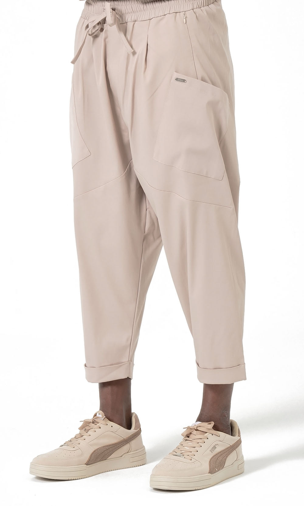QTS1012 Pantalon sarouel Design S26 en beige