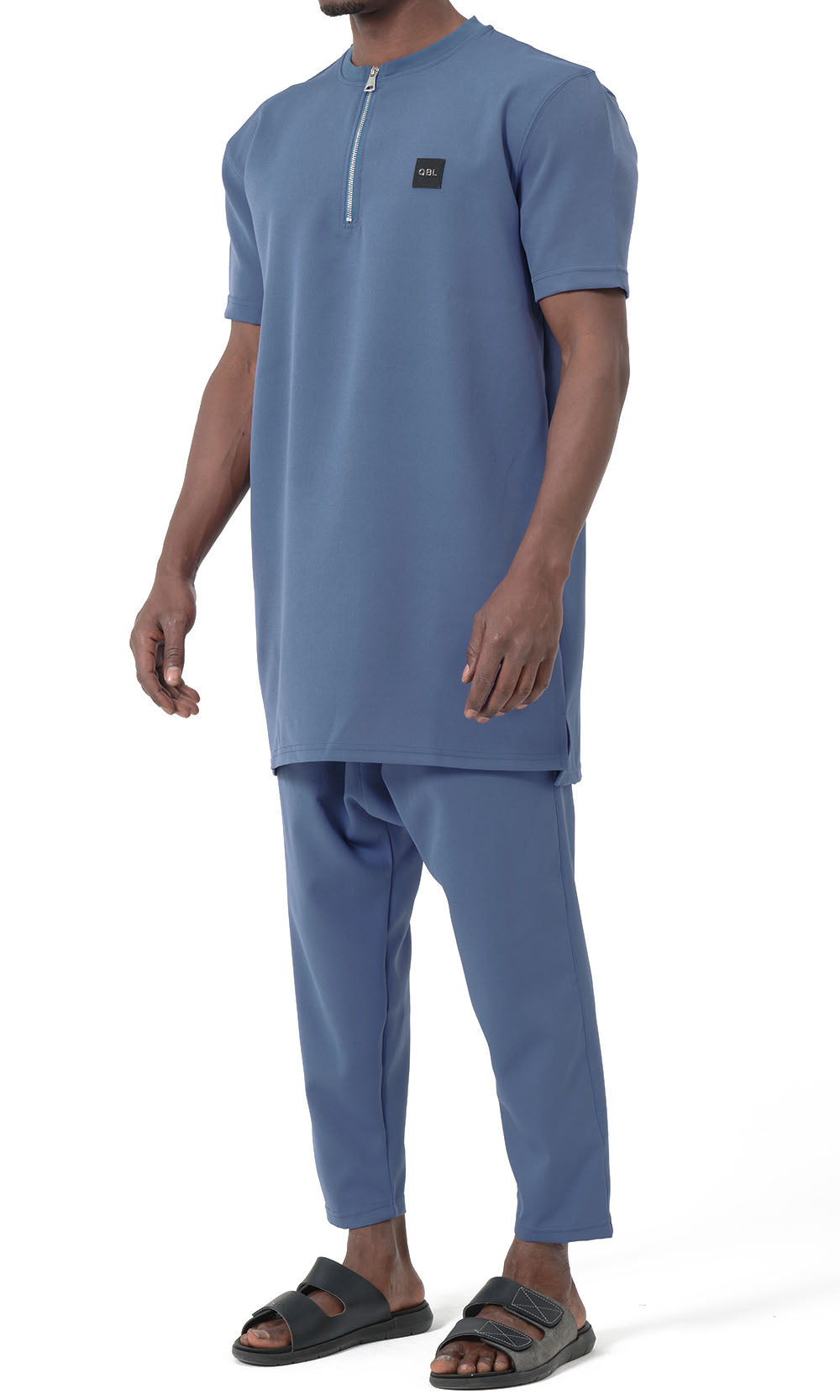 Ensemble Qamis court QTE2001 Silent couleur Indigo