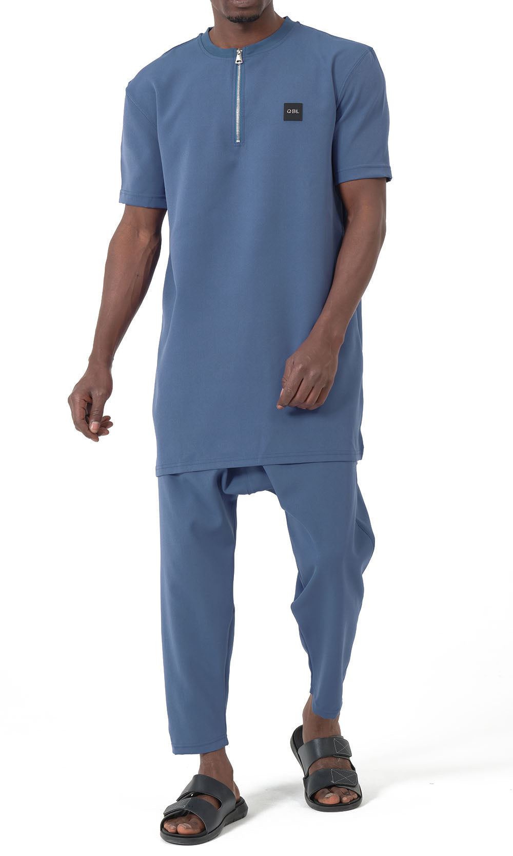 Ensemble Qamis court QTE2001 Silent couleur Indigo