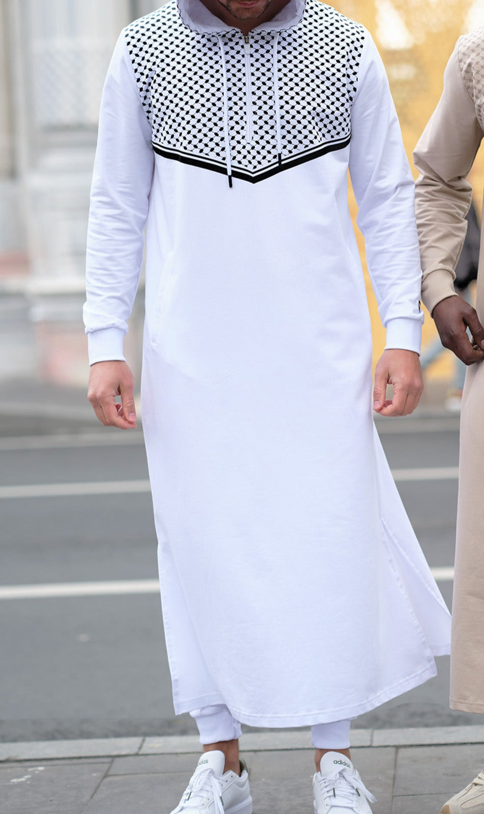 QL QUDS Kamisweat Thobe in White