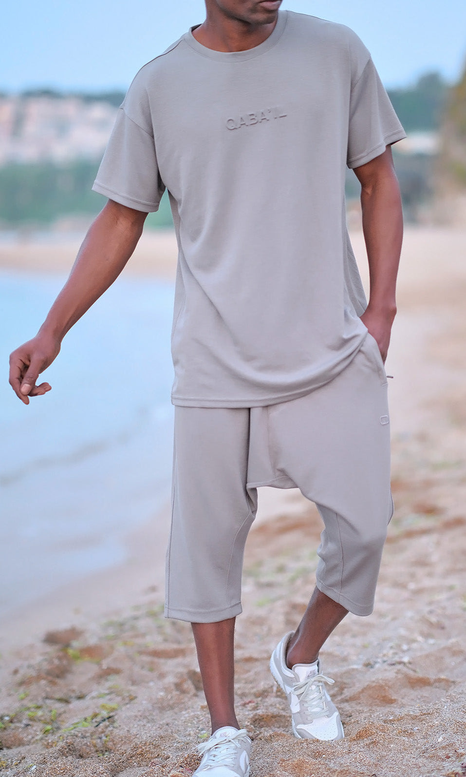  QL Oversized Fit Set in Grey - QABA'IL,