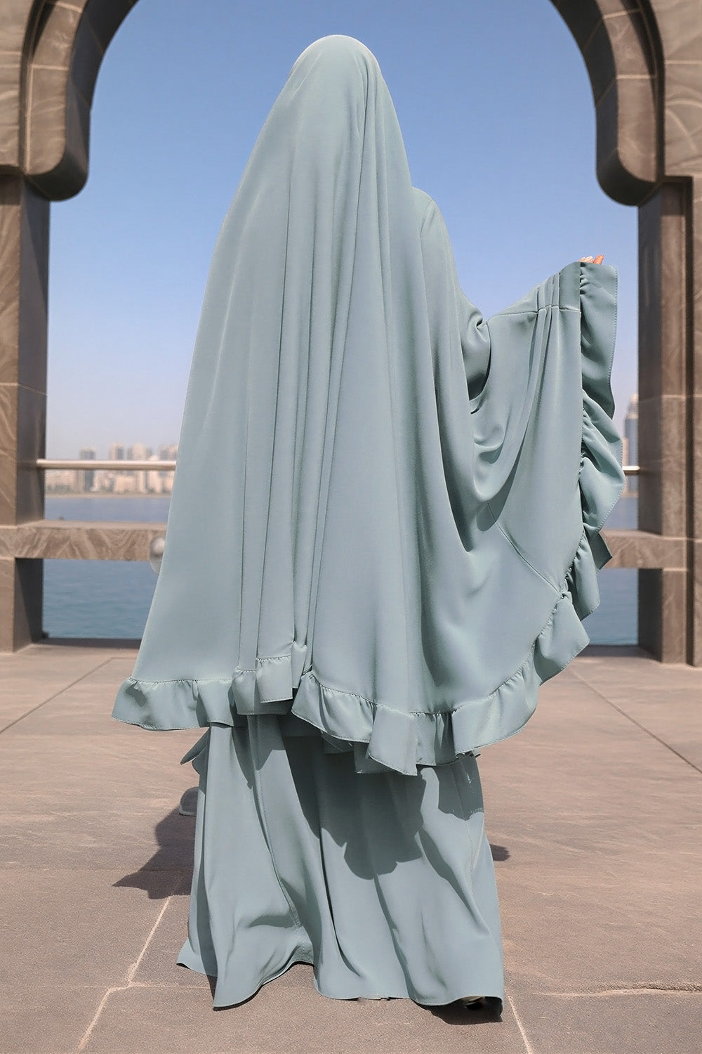 Ensemble de prière SB Jersey ES003 en bleu et vert