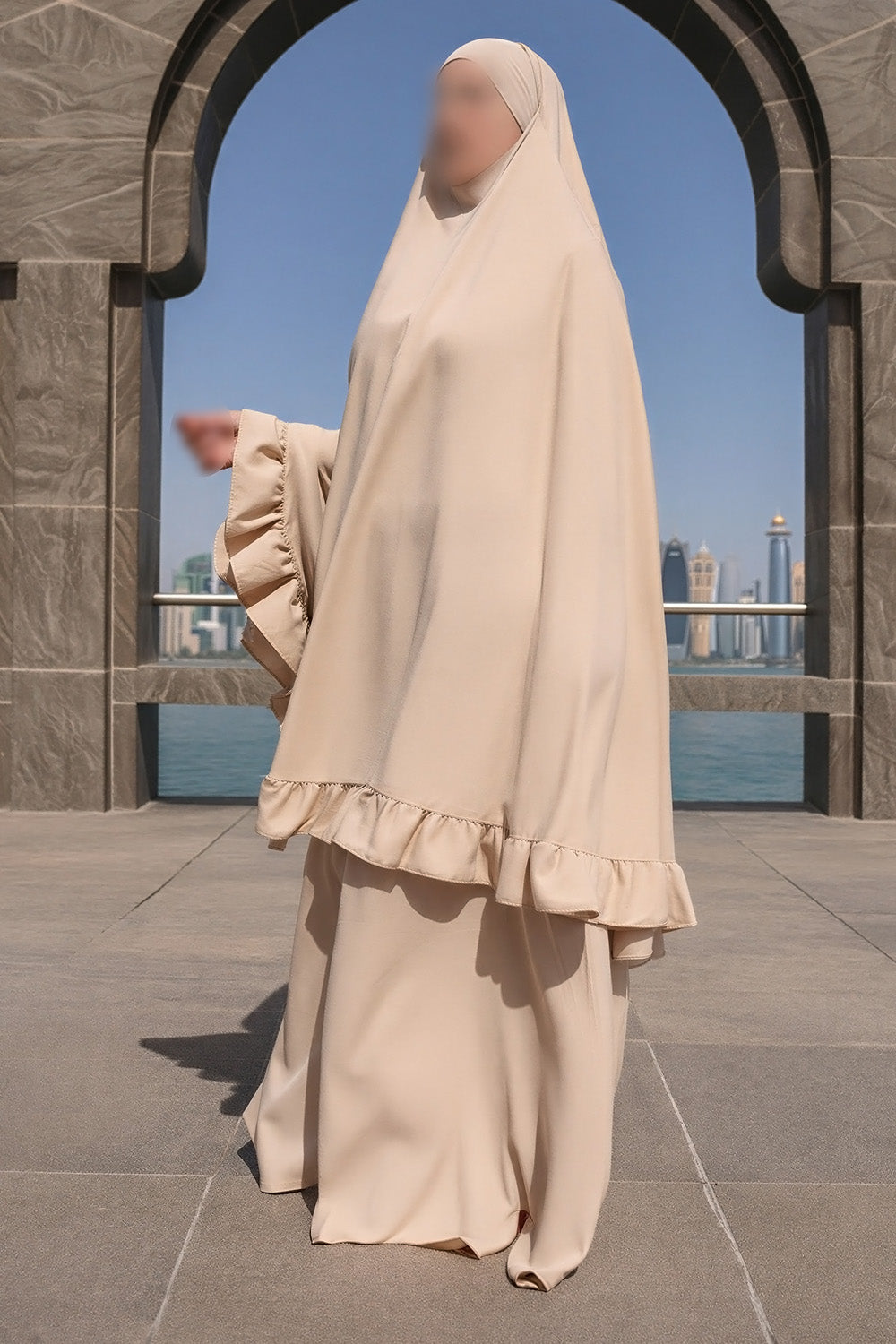 Ensemble de prière SB Jersey ES003 en beige clair