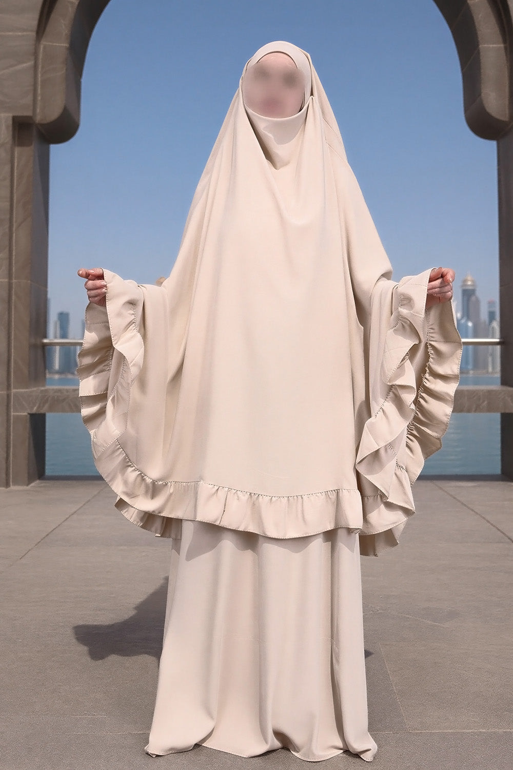 Ensemble de prière SB Jersey ES003 en beige clair