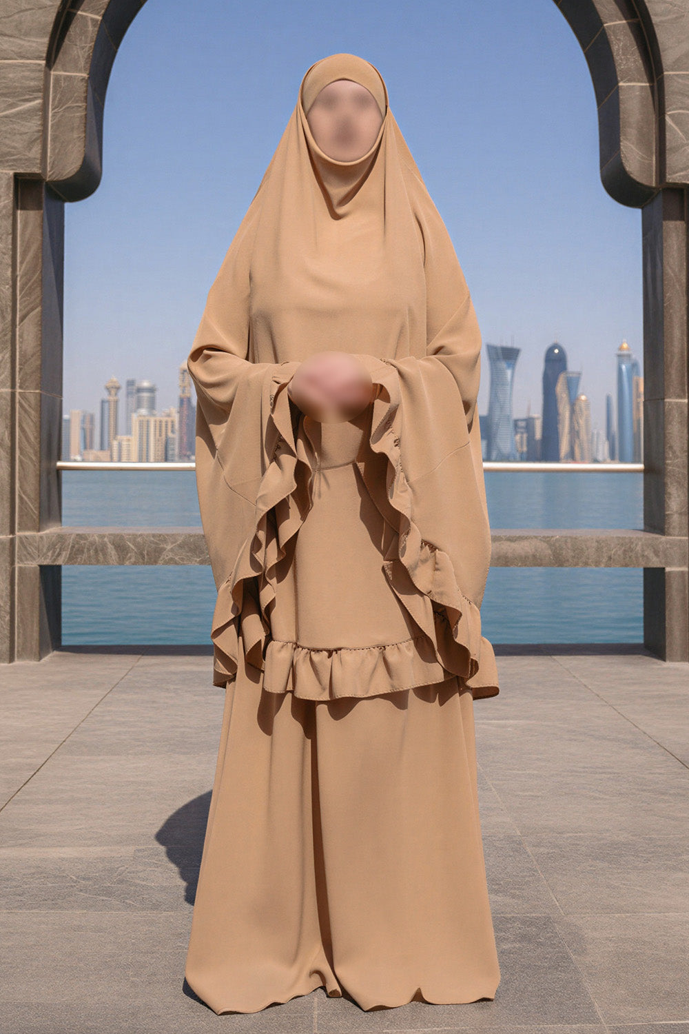 Ensemble de prière SB Jersey ES003 couleur camel