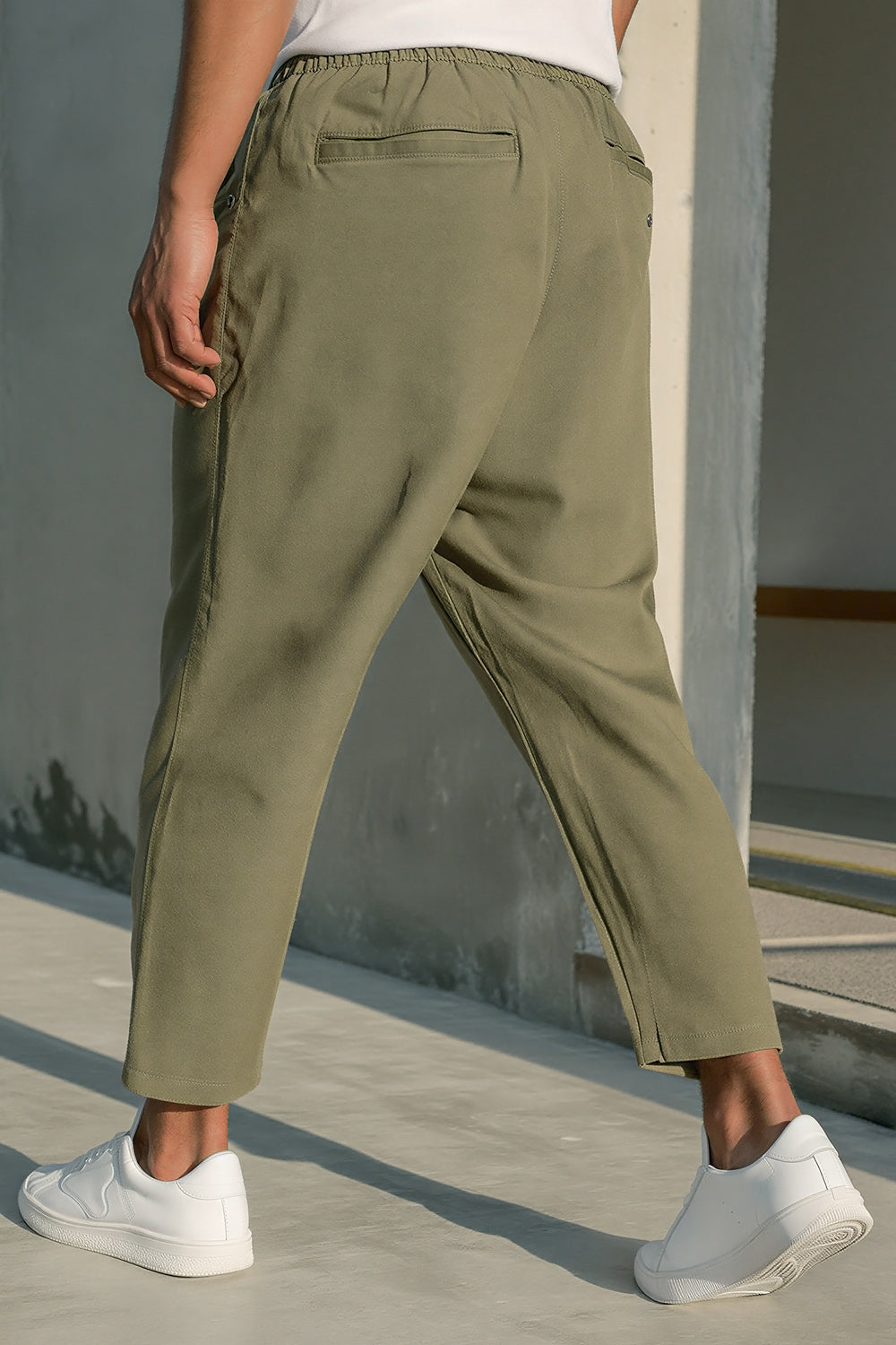 QL Sar. Jeans Stretch Regular Drop in Khaki