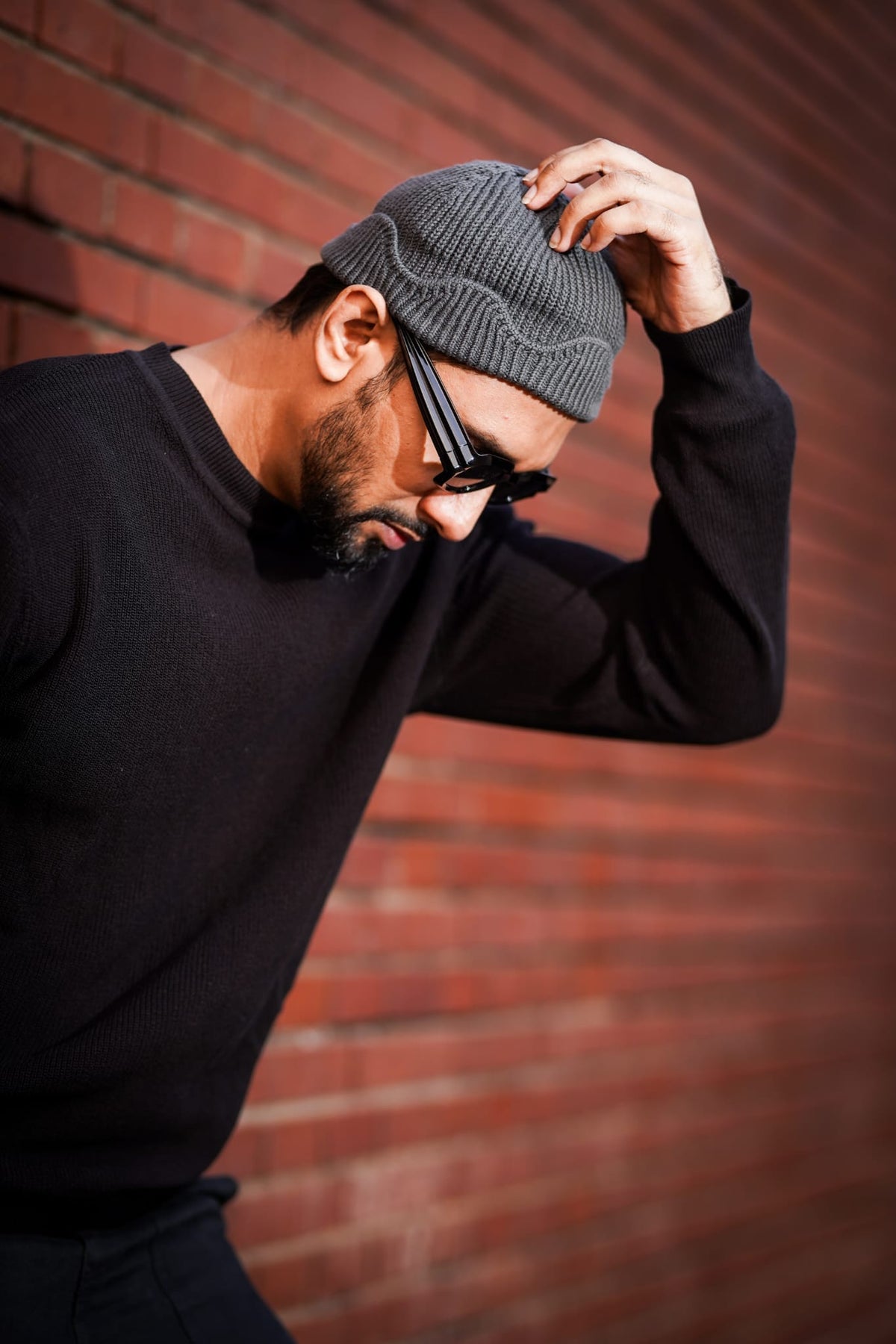 Dark Gray Sailor Beanie