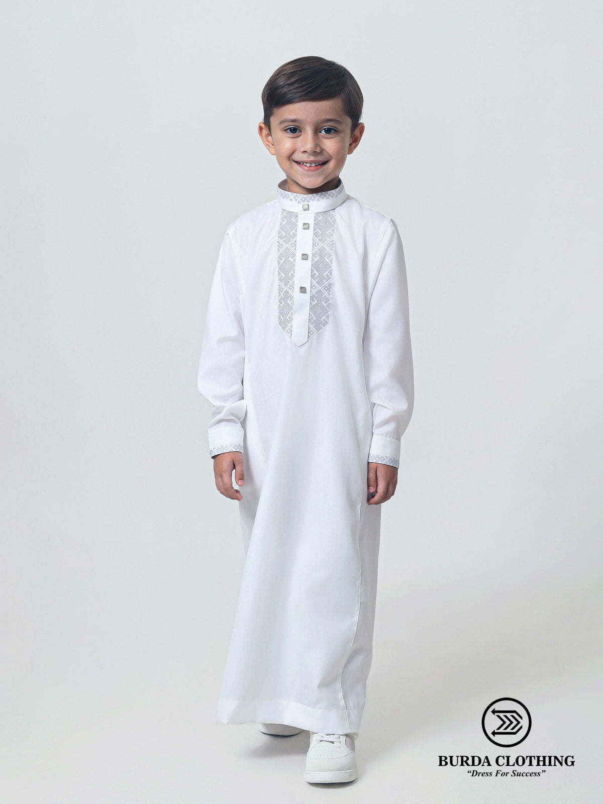 Kids Thobe 313 White