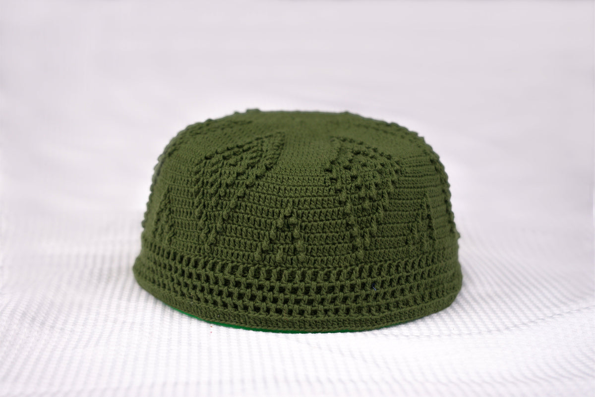 Skull Knit Cotton Kufi