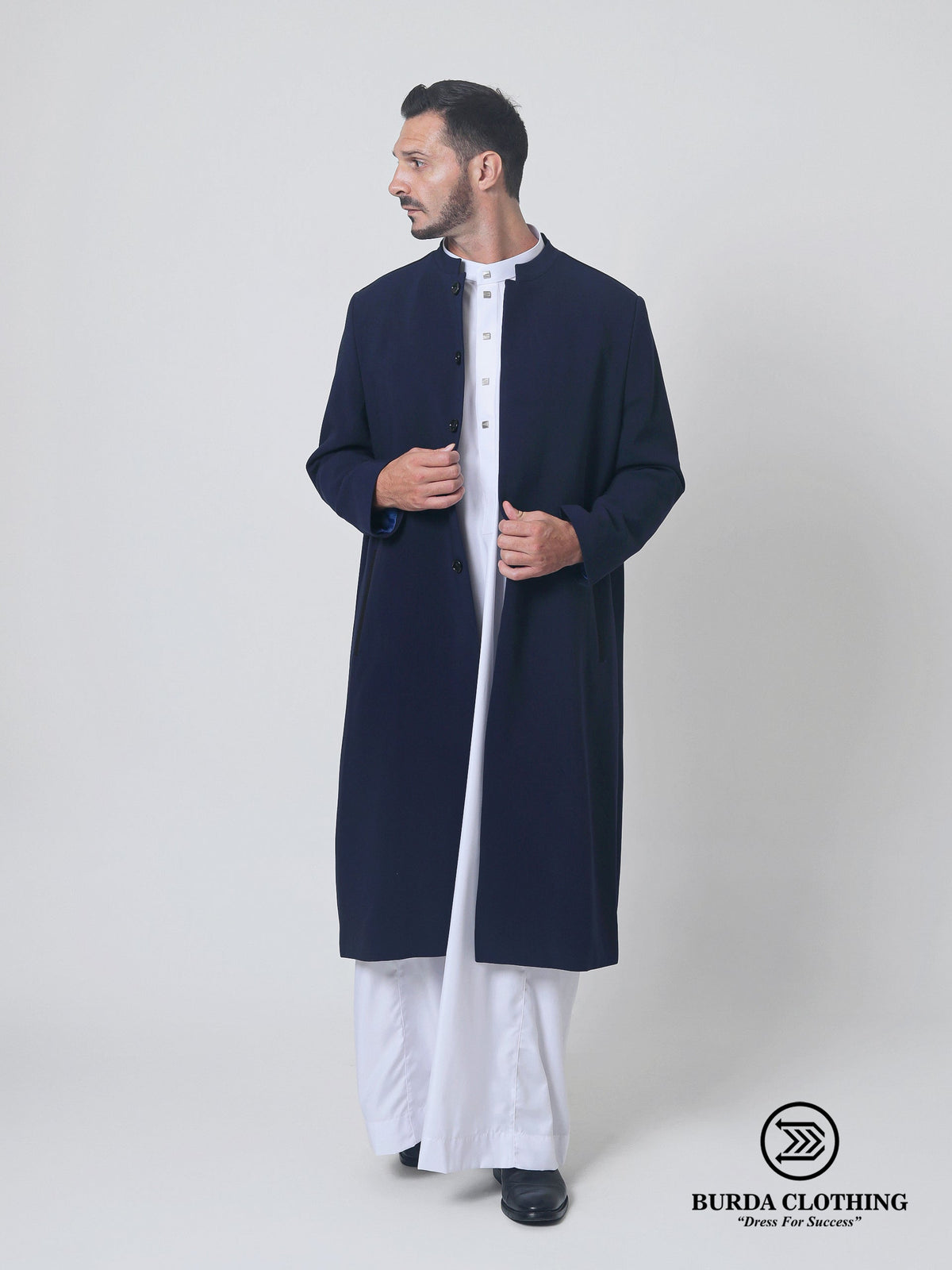 Stealth Navy Blue Overcoat