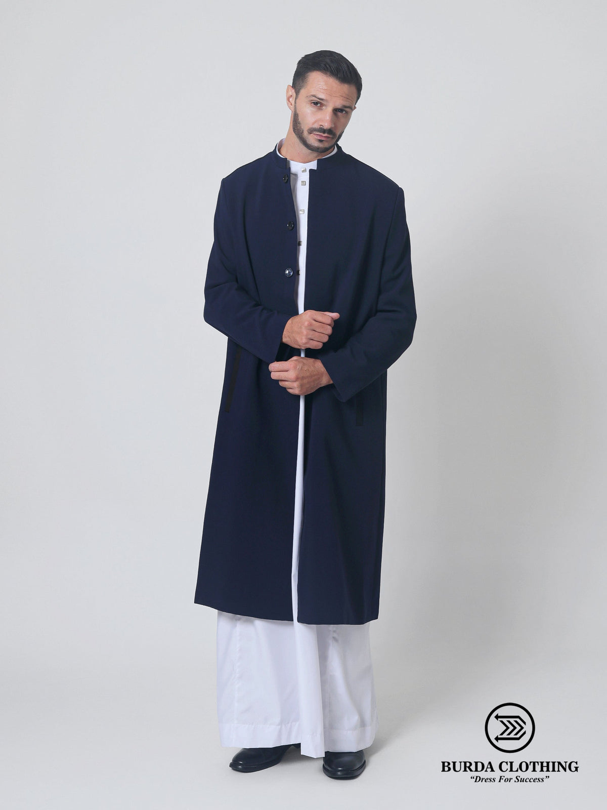 Stealth Navy Blue Overcoat
