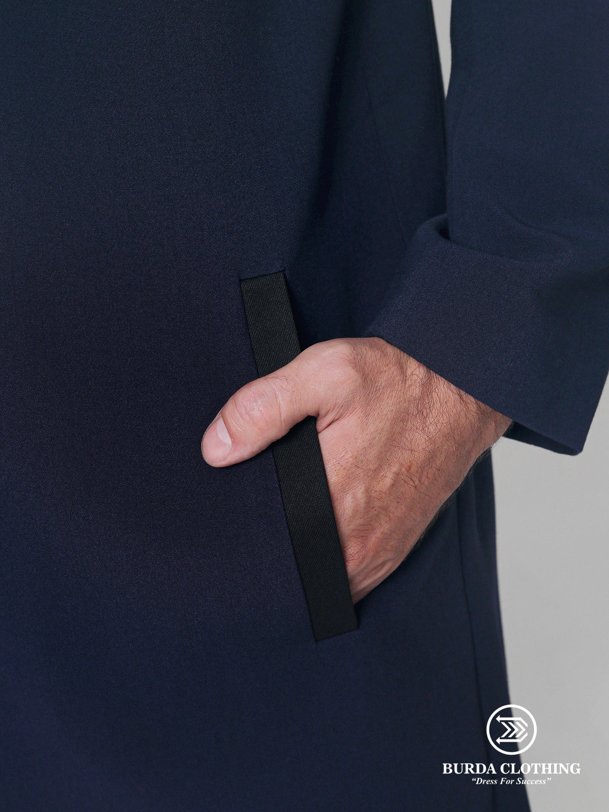 Stealth Navy Blue Overcoat