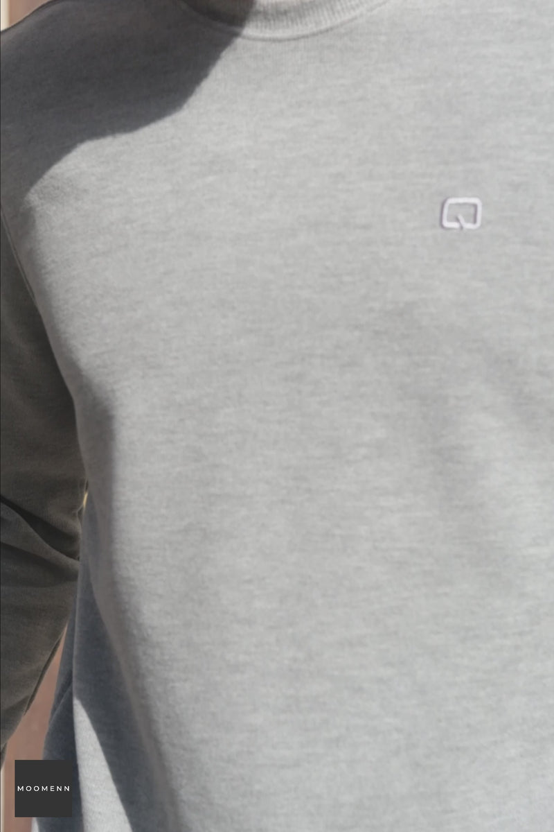 QL Round Collar Longline Sweatshirt